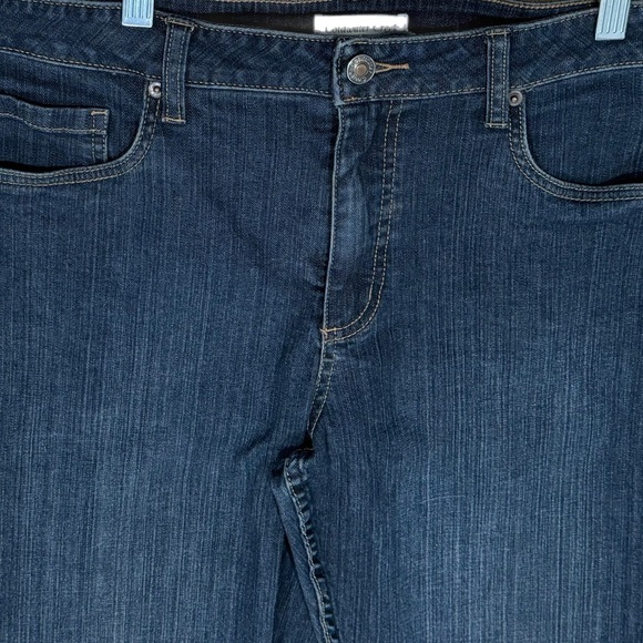 Coldwater Creek Womens Mid Rise Bootcut Jeans Dark Denim Pants Sz 14 Regular - Picture 3 of 14